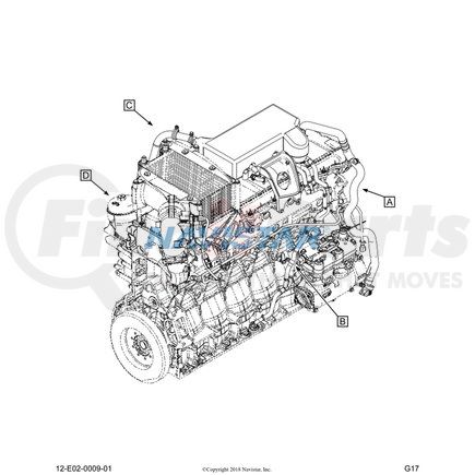 62981310071 by NAVISTAR - INTERNATIONAL UNION,THREADED UN