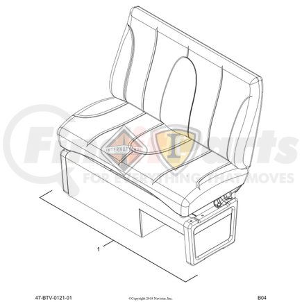 2509987C91 by NAVISTAR - Seat Back Cushion