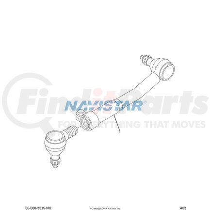 492709C91 by NAVISTAR - Steering Tie Rod End Clamp Assembly