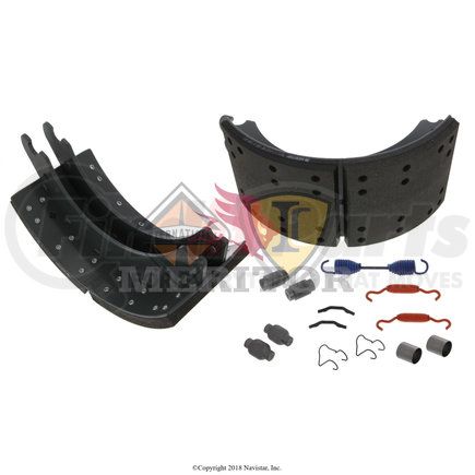 XK3124707QP by NAVISTAR - Drum Brake Shoe