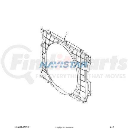 2604190C91 by NAVISTAR - Radiator Auxiliary Cooling Module Shroud