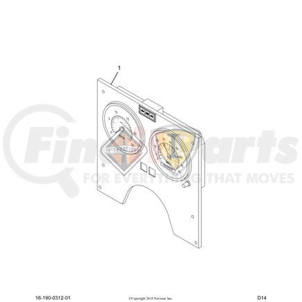 2613905C1 by NAVISTAR - Speedometer Gauge