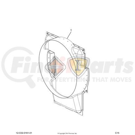 2514756C91 by NAVISTAR - MODULE,SHROUD ASS