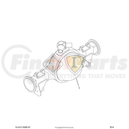 2613778C91 by NAVISTAR - Axle Housing