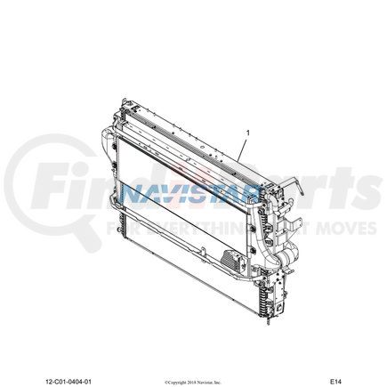 2513381C1 by NAVISTAR - Radiator Support Bracket