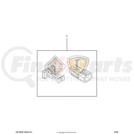 3835941C91 by NAVISTAR - INTERNATIONAL HARNESS CAB OVERLAY  AUX AUDIO