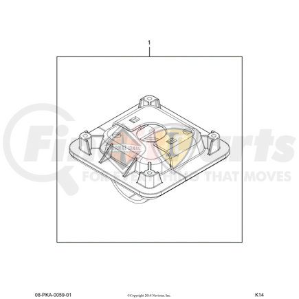 3609014C92 by NAVISTAR - INTERNATIONAL GROMMET  TOP AND BOTTOM ASSEMB