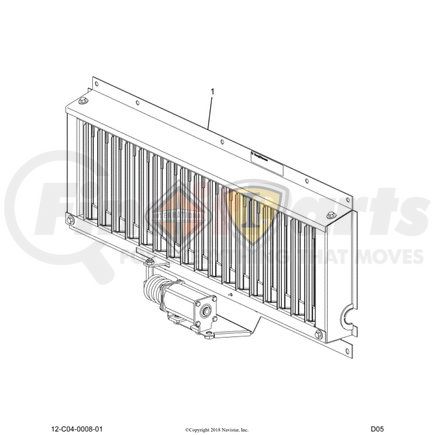 2588706C91 by NAVISTAR - INTERNATIONAL SHUTTER RADIATOR