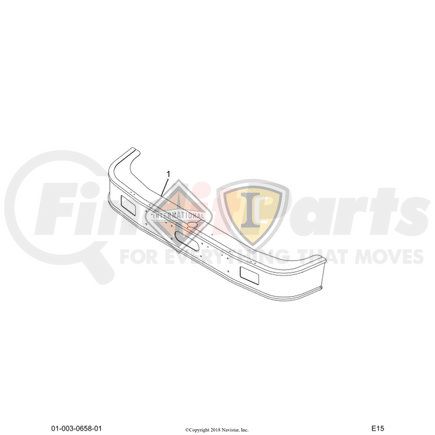 3593859C1 by NAVISTAR - BUMPER FRONT