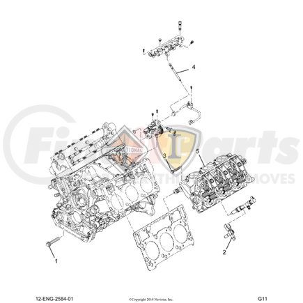 5010881R92 by NAVISTAR - KT HEAD,KIT, REMA