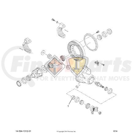 ETN0130567 by NAVISTAR - Differential Pinion Bearing Spacer