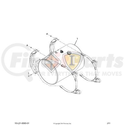 3727855C91 by NAVISTAR - TANK FUEL  26IN R