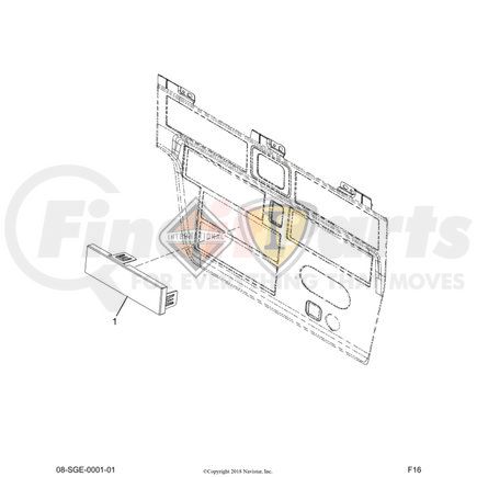 3765152C2 by NAVISTAR - PANEL SINGLE DIN