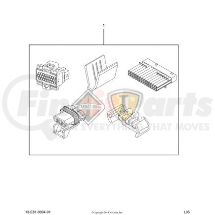 3577575C94 by NAVISTAR - INTERNATIONAL HARN V8 ENG J1939 OVRLY ALLISN