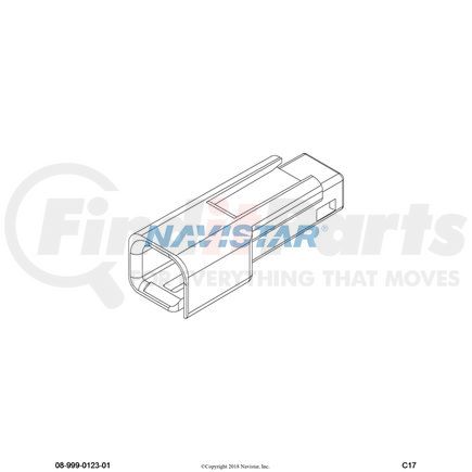 1661260C1 by NAVISTAR - Body Wiring Harness Connector