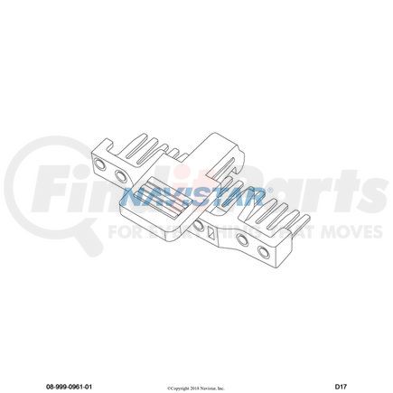 1618846C1 by NAVISTAR - INTERNATIONAL LOCK CONNECTOR BODY (BLUE)