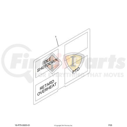 3604595C1 by NAVISTAR - Instrument Panel Lens