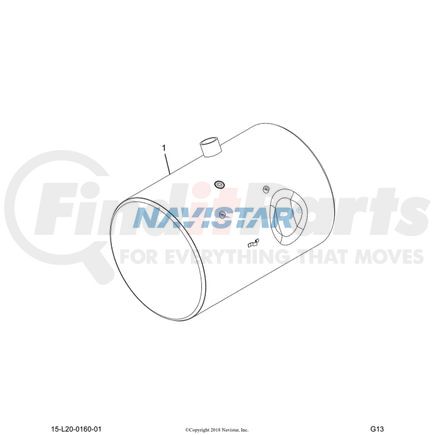 2512245C92 by NAVISTAR - TANK,FUEL, 26 IND