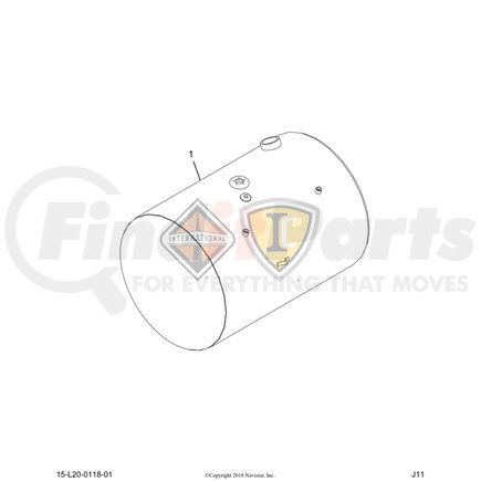 2614688C91 by NAVISTAR - INTERNATIONAL TANK,FUEL, RIGHT