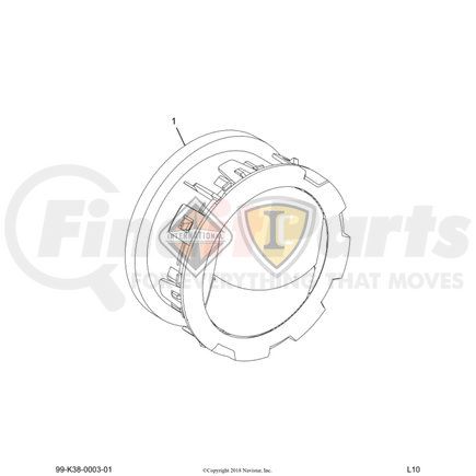 6019364C1 by NAVISTAR - GRILLE  A/C REGIS