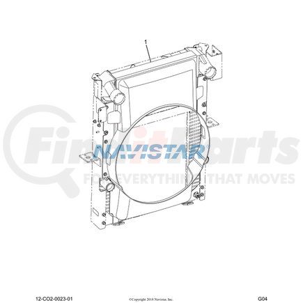 2587270C91 by NAVISTAR - INTERNATIONAL SHROUD FAN