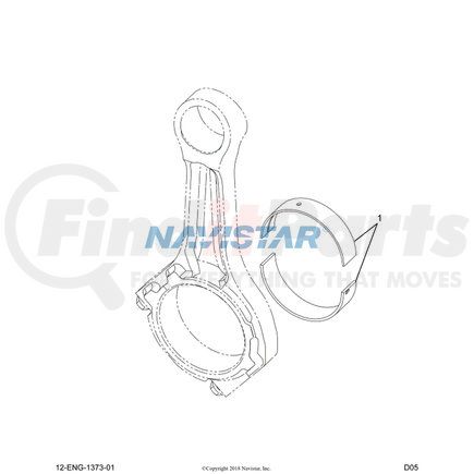 1837050C1 by NAVISTAR - INTERNATIONAL BEARING CONN ROD