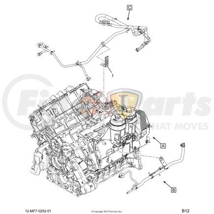 7092077C1 by NAVISTAR - Fuel Line Bracket