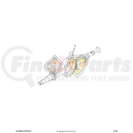 ETN0302236 by NAVISTAR - Axle Bracket