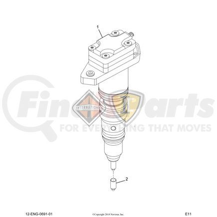 1833647C91 by NAVISTAR - INTERNATIONAL PACKAGE INJECTOR