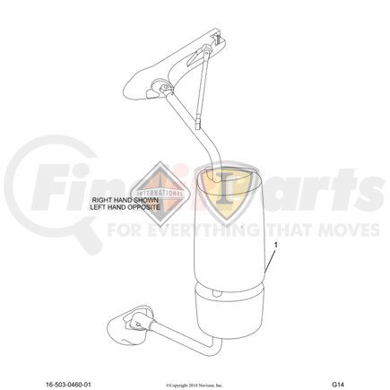 2606940C1 by NAVISTAR - ARM/BRACKETS/ASSEMBLY/MISC. (Surplus Inventory - Subject to Availability)