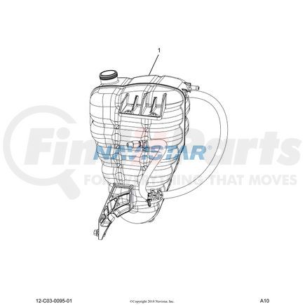 2596346C93 by NAVISTAR - INTERNATIONAL MM RADIATOR SURGE TANK