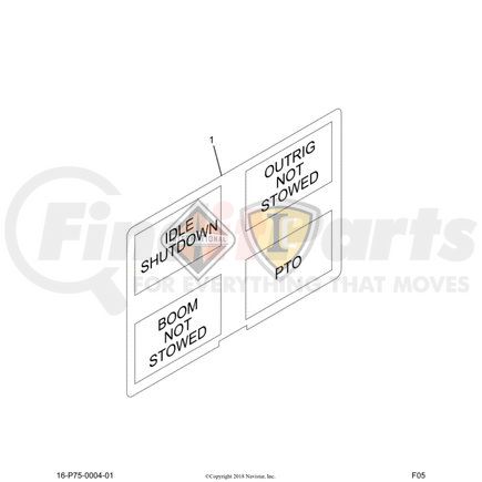 3604594C1 by NAVISTAR - Instrument Panel Lens