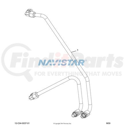 2601798C91 by NAVISTAR - INTERNATIONAL PIPE,MID-HIGH O/C HARD LINE FE