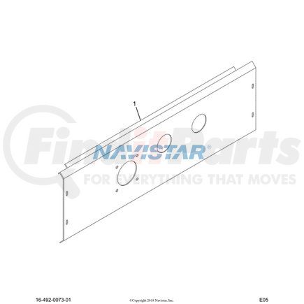 3504417C2 by NAVISTAR - INTERNATIONAL PANEL CAB SKRT LH/RH N/HTR