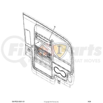 3616718C1 by NAVISTAR - INTERNATIONAL GRAPHIC ESCUTCHEON THEFT DETRN