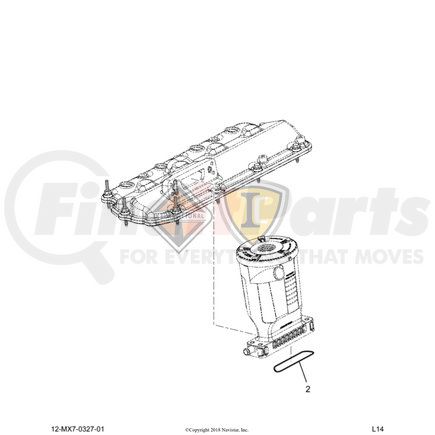 1847990C2 by NAVISTAR - INTERNATIONAL GASKET BREATHER/O