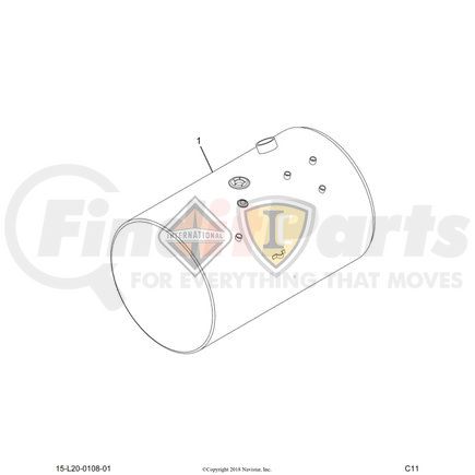 2512522C91 by NAVISTAR - Fuel Tank