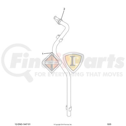 1830186C91 by NAVISTAR - INTERNATIONAL KIT BREATHER TUBE