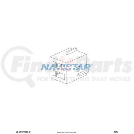 3815785C1 by NAVISTAR - INTERNATIONAL CONNECTOR  MALE 6-WAY