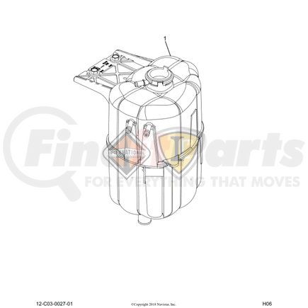 2591788C91 by NAVISTAR - Engine Coolant Reservoir