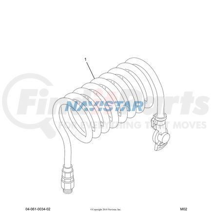 375048C1 by NAVISTAR - INTERNATIONAL LOOM CABLE 5/8"