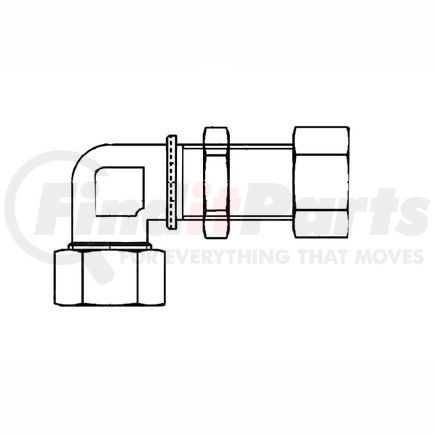 8938400340 by WABCO - Air Brake Fitting - Equal Elbow Coupling