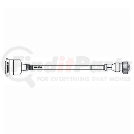 4493310030 by WABCO - Air Brake Cable - Electronic Braking System Connecting Cable