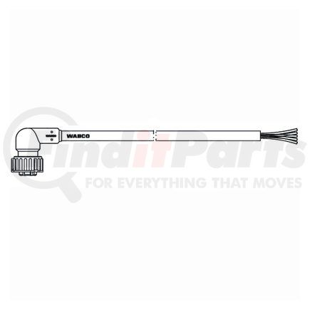 4497220500 by WABCO - Air Brake Cable - Electronic Braking System Connecting Cable
