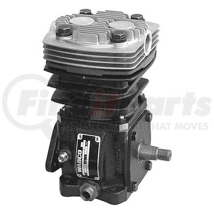 4110345010 by WABCO - Air Brake Compressor - Single Cylinder, Foot Mounted, Air Cooling