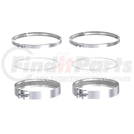 35827 by DINEX - Exhaust Clamp and Gasket Kit - 10.5"