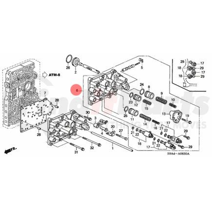 27405-PRH-J01 by HONDA - Body Sub-Assembly, Servo, for 2002-2004 Honda CR-V