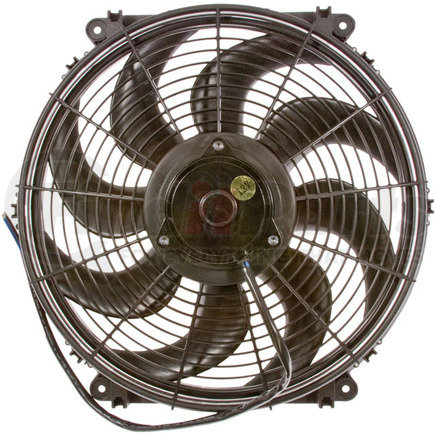 25-14868 by OMEGA ENVIRONMENTAL TECHNOLOGIES - A/C Condenser Fan Assembly - 16 in, 12V, HP Pusher, Reversible Motor, Skewed Blades