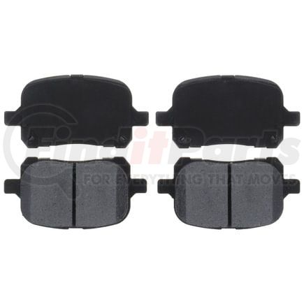 Brake Pro BKP707M Disc Brake Pad Set Brake Parts Inc Brake Pro OEQF Metallic Disc Brake Pad Set