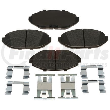 Brake Pro BKP748MH Disc Brake Pad Set Brake Parts Inc Brake Pro OEQF Metallic Disc Brake Pad Set